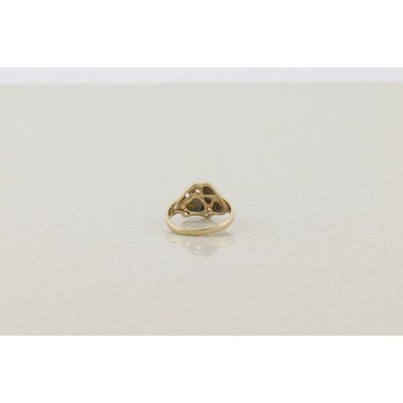 10k Yellow Gold Black Hills Gold Leaf Ring Size 7 - Picture 6 of 9